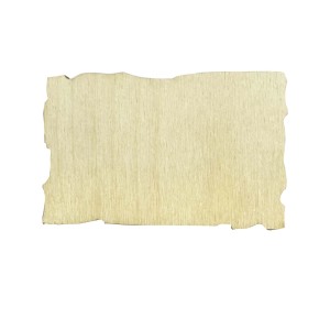 t.b.t. Accessori per artisti: Tavola di legno con bordi irregolari.