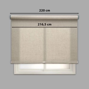 Tenda a rullo Berlin filtrante 220x250 cm beige