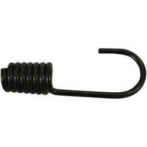 Gancio nero con spirale, parte di un Set di ganci e occhielli.