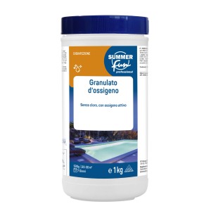 Ossigeno granulato disinfezione piscina senza cloro 1 kg