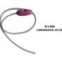 t.b.t. tenditore elastico con chiusura rosa, lunghezza 55cm.