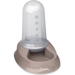 t.b.t. distributore di cibo per cani, ciotola con contenitore.