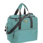 Borsa da campeggio t.b.t. turchese con manici e tracolla.