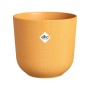 Vaso per fiori Elho Jazz, Ø 18,9 cm, giallo caldo, con texture fine.
