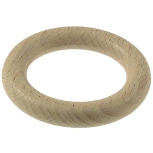 Anello in legno per binari per tende, legno naturale, versatile.