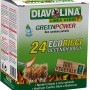 Diavolina Green Power accendifuoco, 24 pezzi, per camino, stufa e barbecue. Accendifuoco in legno e cera.