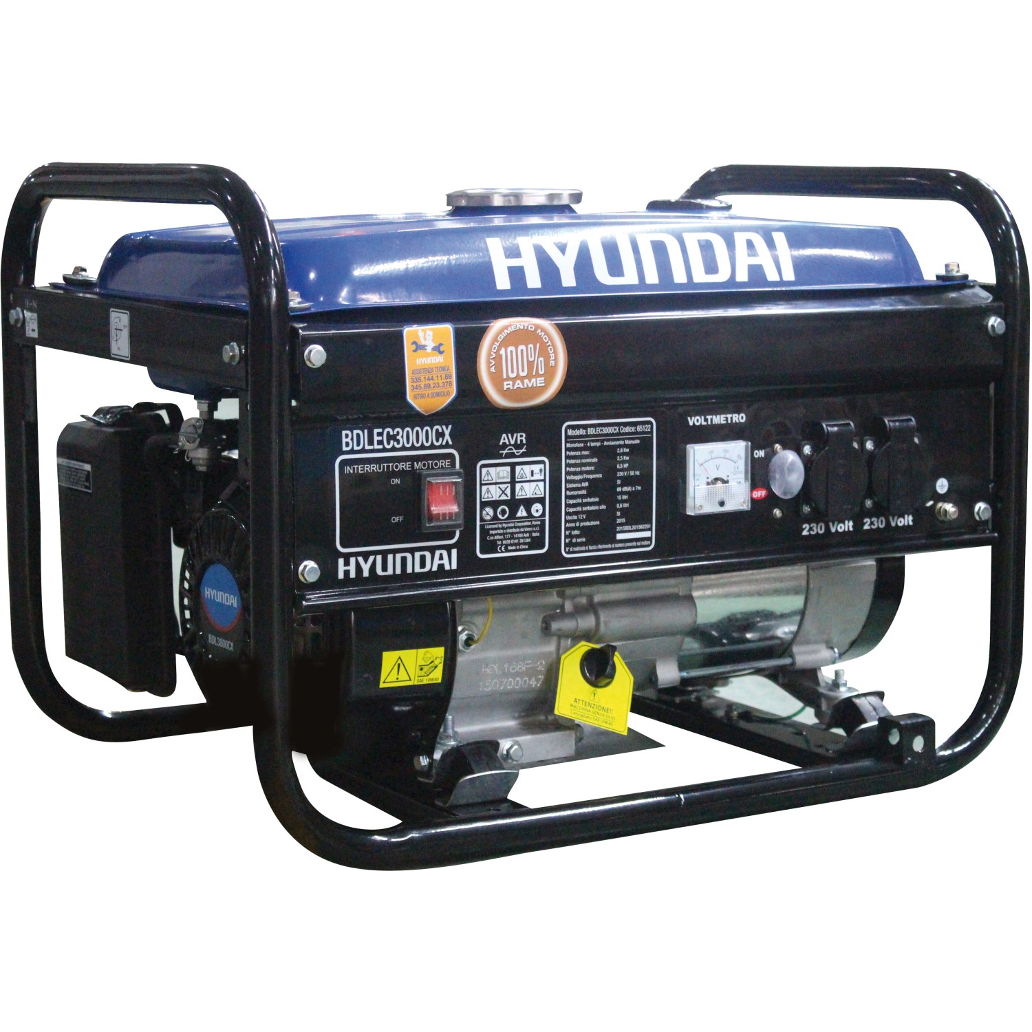 Generatore di corrente Hyundai a benzina 2,8 kW (0)