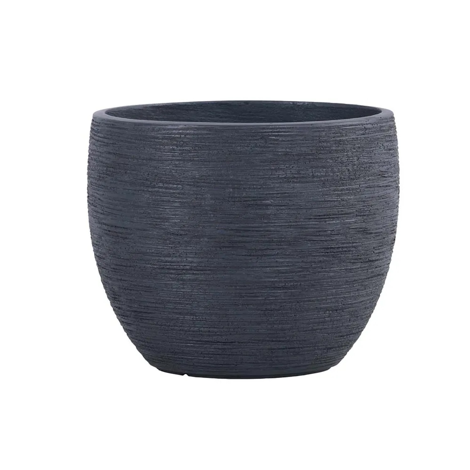 Vaso Per Piante Rotondo Grigio 30 Cm 11,6 Litri &ndash; Esterno/Interno, Antigelo, UV Resistente