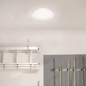 Lampada da soffitto per interni Steinel RS 20 S bianca con sensore di movimento, Ø 28 cm.