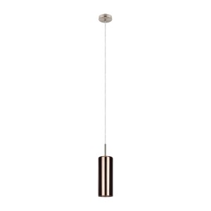 Moderna lampada a sospensione t.b.t. a forma di cilindro per un'illuminazione elegante.
