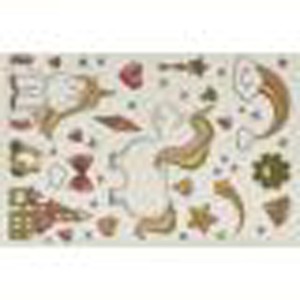 Tappeto per bambini t.b.t. con unicorni e stelle.