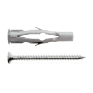 Tassello Nylon Mattone Forato GBU NYLON 10x60 con Vite 6x80 50 pz