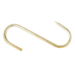 Gancio a S dorato per set di ganci e occhielli.