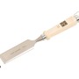 Scalpello per legno LUX 35 mm con manico in legno, acciaio al cromo-vanadio, per lavori di precisione.