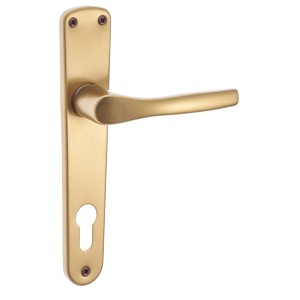 Maniglia per porta t.b.t. dorata per interni.