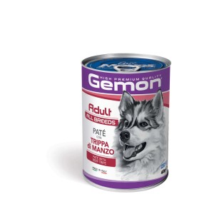 Gemon Adult cibo umido per cani, paté con trippa di manzo, lattina