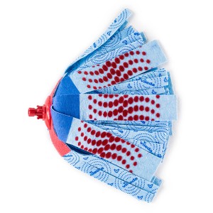 Ricambio Vileda Supermocio con microfibra e zona abrasiva per strumenti di pulizia.