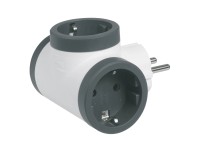 Adattatore 3 Prese Schuko – Robusto E Moderno, Per Collegare Più Dispositivi In Sicurezza