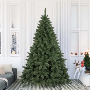 Albero di Natale artificiale Vega in PVC verde H 210 x Ø 147 cm