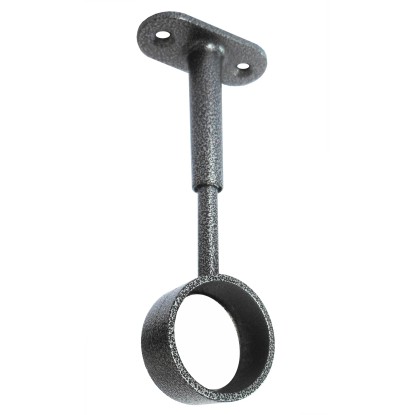 Reggitubo regolabile aperto grigio martellato