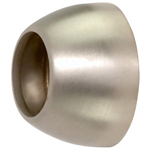 Staffa a muro Mydeco per bastone per tende, effetto acciaio inox, diametro 2 cm.