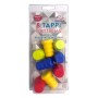 8 tappi per bottiglia colorati per la cucina, rosso, blu, giallo, verde.