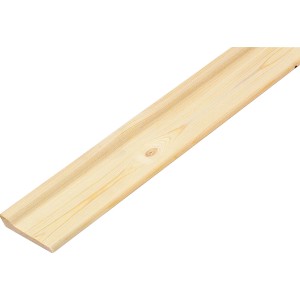 Battiscopa in legno chiaro non trattato di t.b.t.