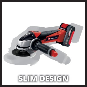 Smerigliatrice angolare a batteria Einhell TC-AG 18/115 Li Kit, rosso/nero.