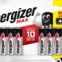 Energizer Max AA batterie, confezione da 8. Batterie alcaline a lunga durata per dispositivi.