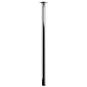 Gamba per tavolo Hettich, Ø 30 mm, altezza 700 mm, finitura cromata.