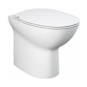 WC sospeso bianco (t.b.t.) con brida chiusa.