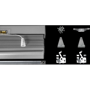 Veneziana t.b.t. con accessori di montaggio.