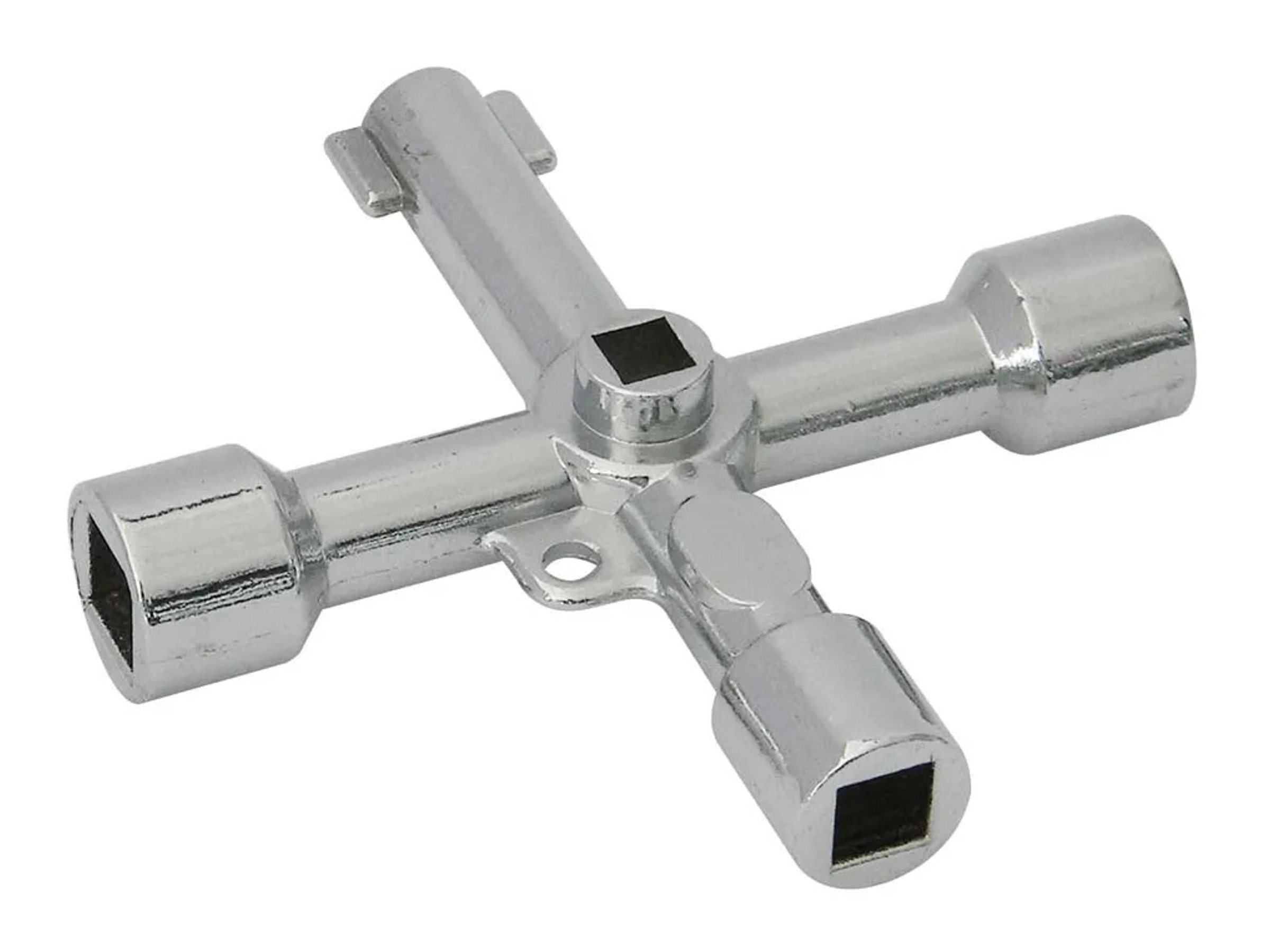 Chiave, chiave universale multifunzione, chiave a croce, per rubinetto, contatore del gas, valvola, (argento) | Leroy Merlin