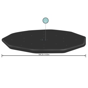 Copertura rotonda Bestway per piscine fuori terra 4,57 e 4,88 m