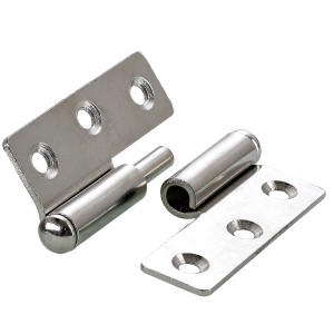Cerniera per mobili Hettich, 50x40 mm, sinistra, nichelata, per ante interne.
