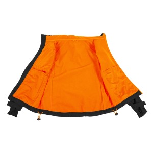 Giubbotto Softshell antivento tg M nero-arancio