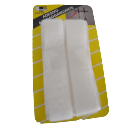 Nastro adesivo velcro maschio/femmina 20x350 mm bianco