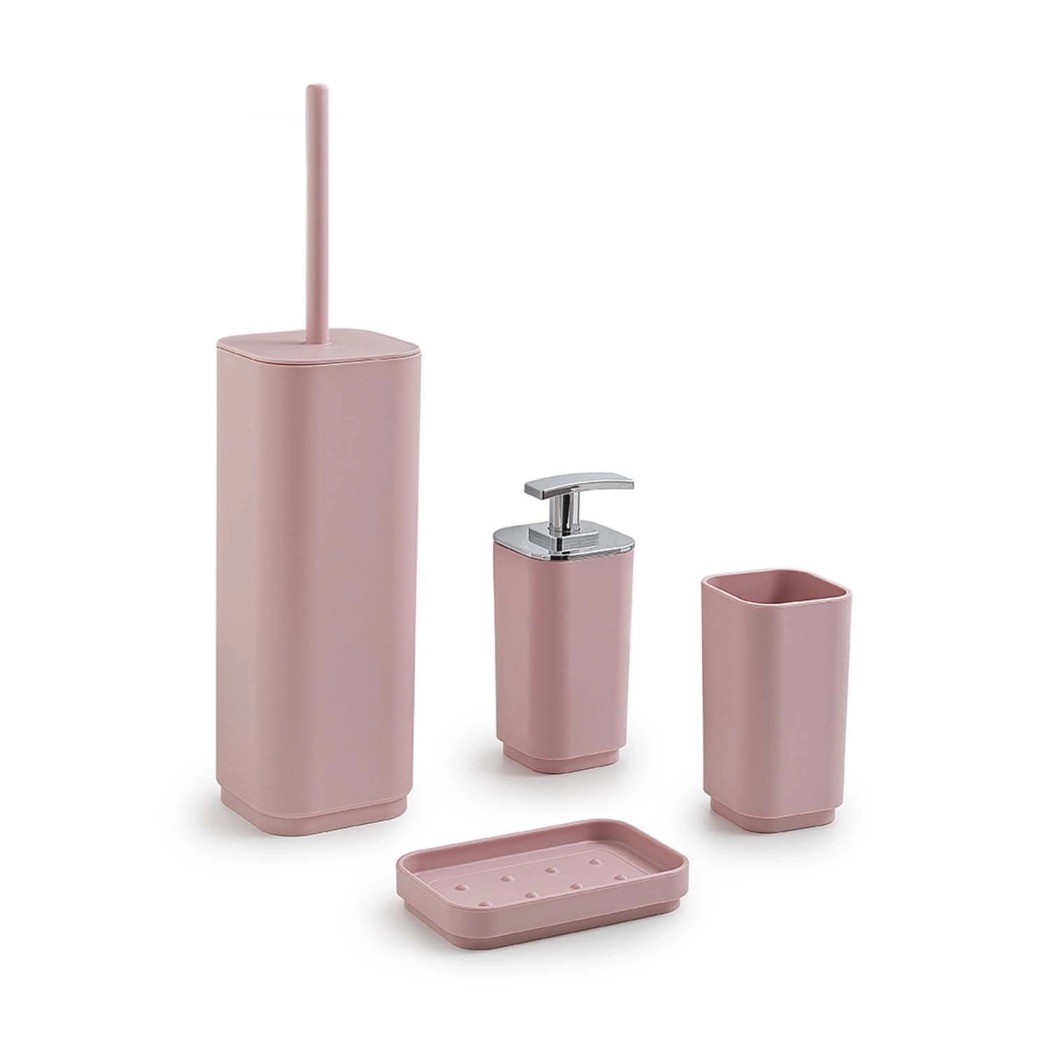 Portasapone bagno Seventy in resine termoplastiche rosa matt_4