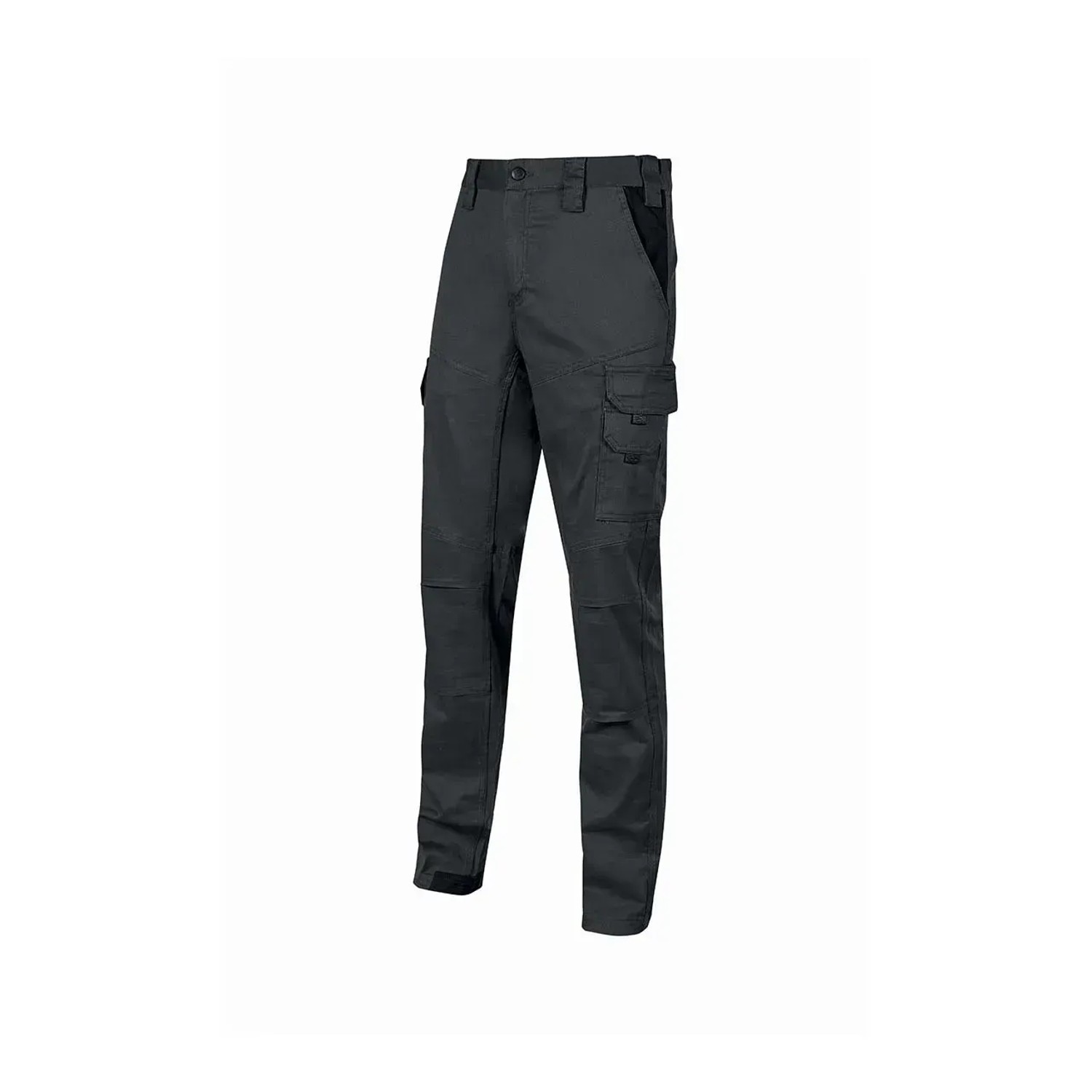 Pantaloni da lavoro grigi t.b.t. con molte tasche per artigiani e professionisti.