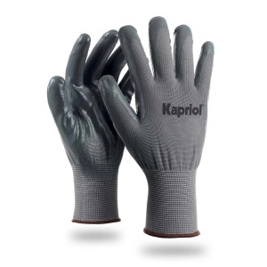 Guanti da lavoro Kapriol grigi per protezione e comfort ottimali.