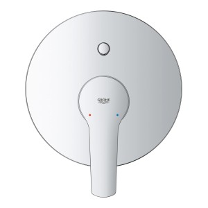 Miscelatore per vasca da bagno Grohe cromato moderno. Forma rotonda, design minimalista.
