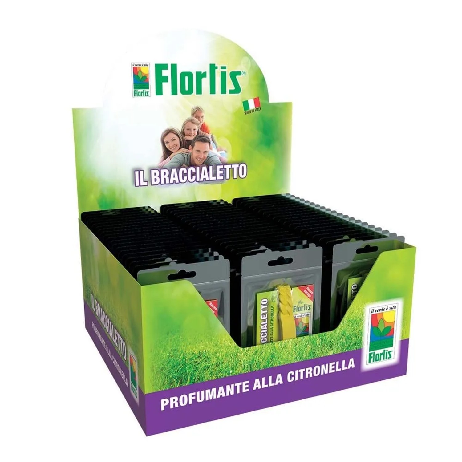Braccialetto antinsetti in silicone profumato citronella colori assortiti_2