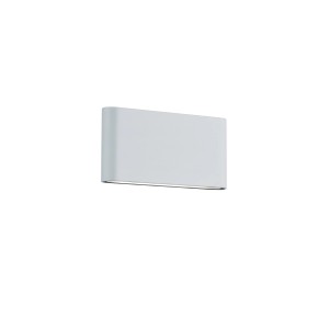 Applique da parete a LED Trio Thames bianca per interni ed esterni, luce up-and-down.