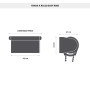 Tenda a rullo semifiltrante Rodi L 90 x H 252 cm bianco_3