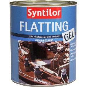 Syntilor Flattling Gel per esterni, barattolo con motivo di barca. Pittura per esterni per legno.
