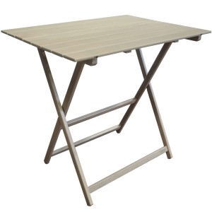 Tavolo da giardino pieghevole t.b.t. in legno, ideale per balconi e terrazze.