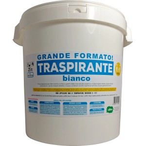 Secchio di pittura per interni bianca t.b.t., traspirante, per pareti e soffitti.