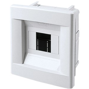 Centralina da esterno t.b.t. bianca per impianti elettrici.