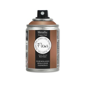 Vernice spray metallizzata color rame di Fleur per progetti fai-da-te.