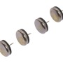 Set di 4 scivoli in metallo Ø 30 mm con perno per mobili, per la protezione del pavimento.